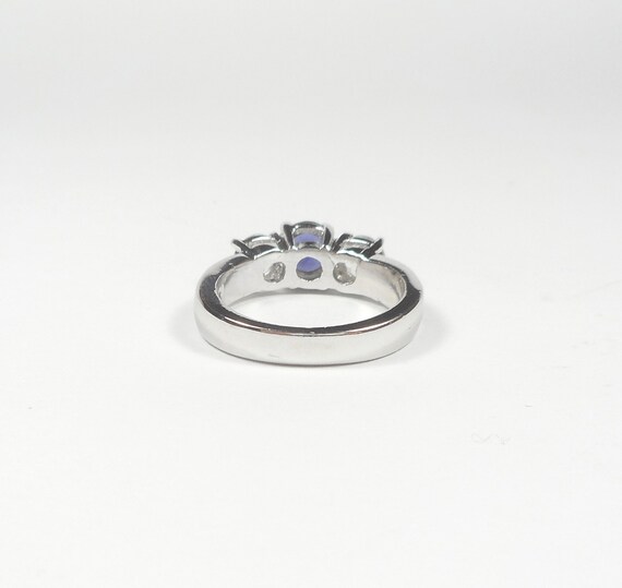 Blue Clear CZ Ring - image 5