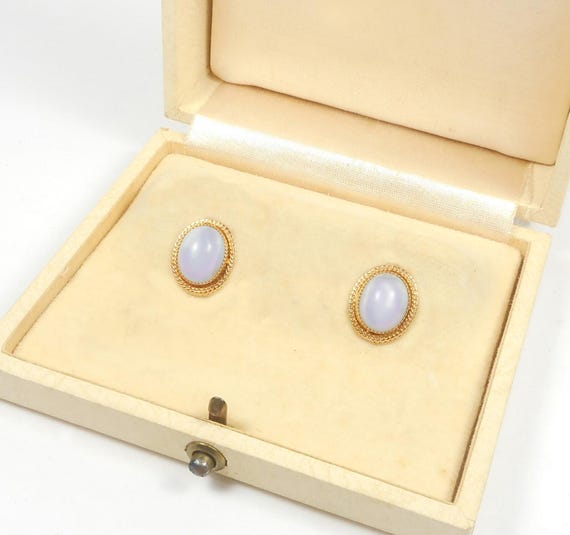 12K Gold Fill Moonstone Earrings