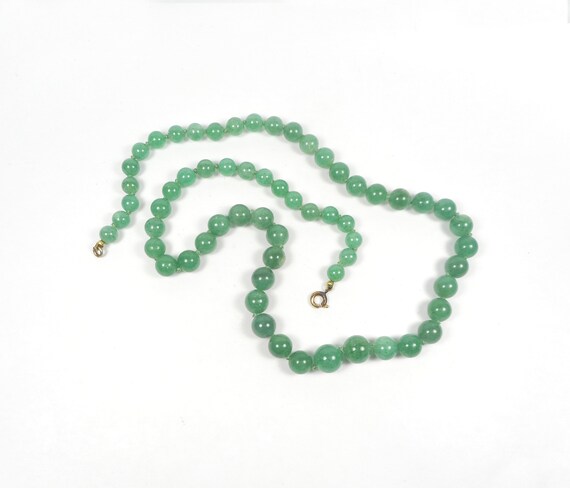 Medium Green Agate Necklace - image 2