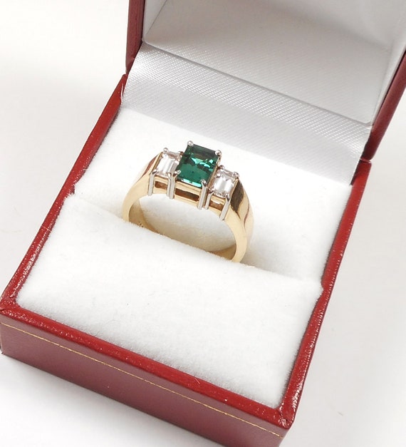 14K Lab Emerald Diamonds