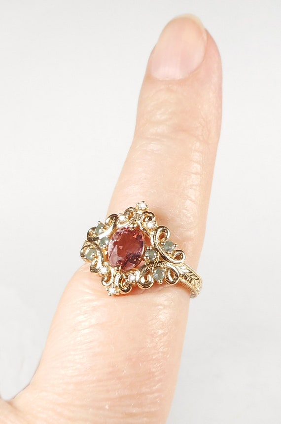 14K Victorian Style Ring - image 2