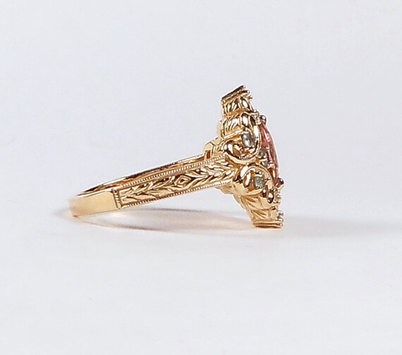 14K Victorian Style Ring - image 5