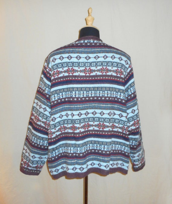 Blue Fair Isle Sweater  xl-plus - image 2