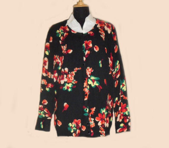Multi Flowered Cardigan - image 1