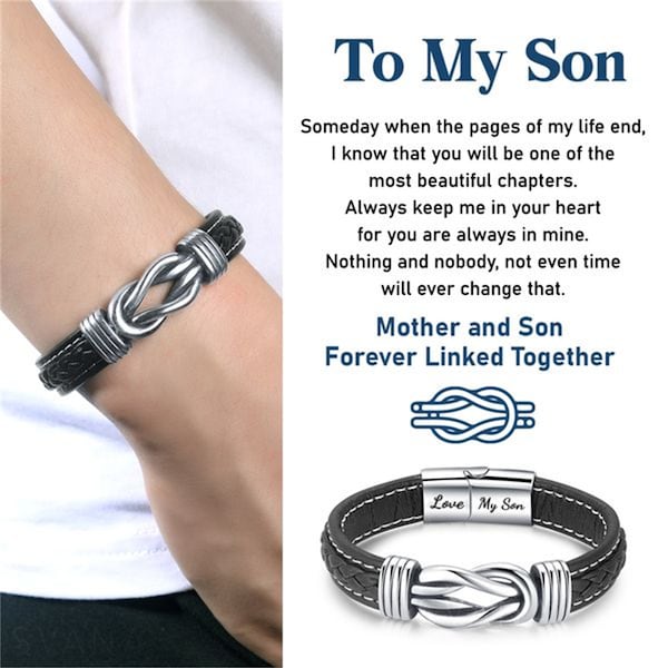 Mother and Son Linked Together Bracelet Etsy UK