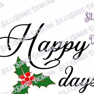 Buone Feste, Holly, Natale, Natale Svg, Svg Files, Instant Download, Svg Silhouette, Digital Download, Wooden Rounds, Chargers