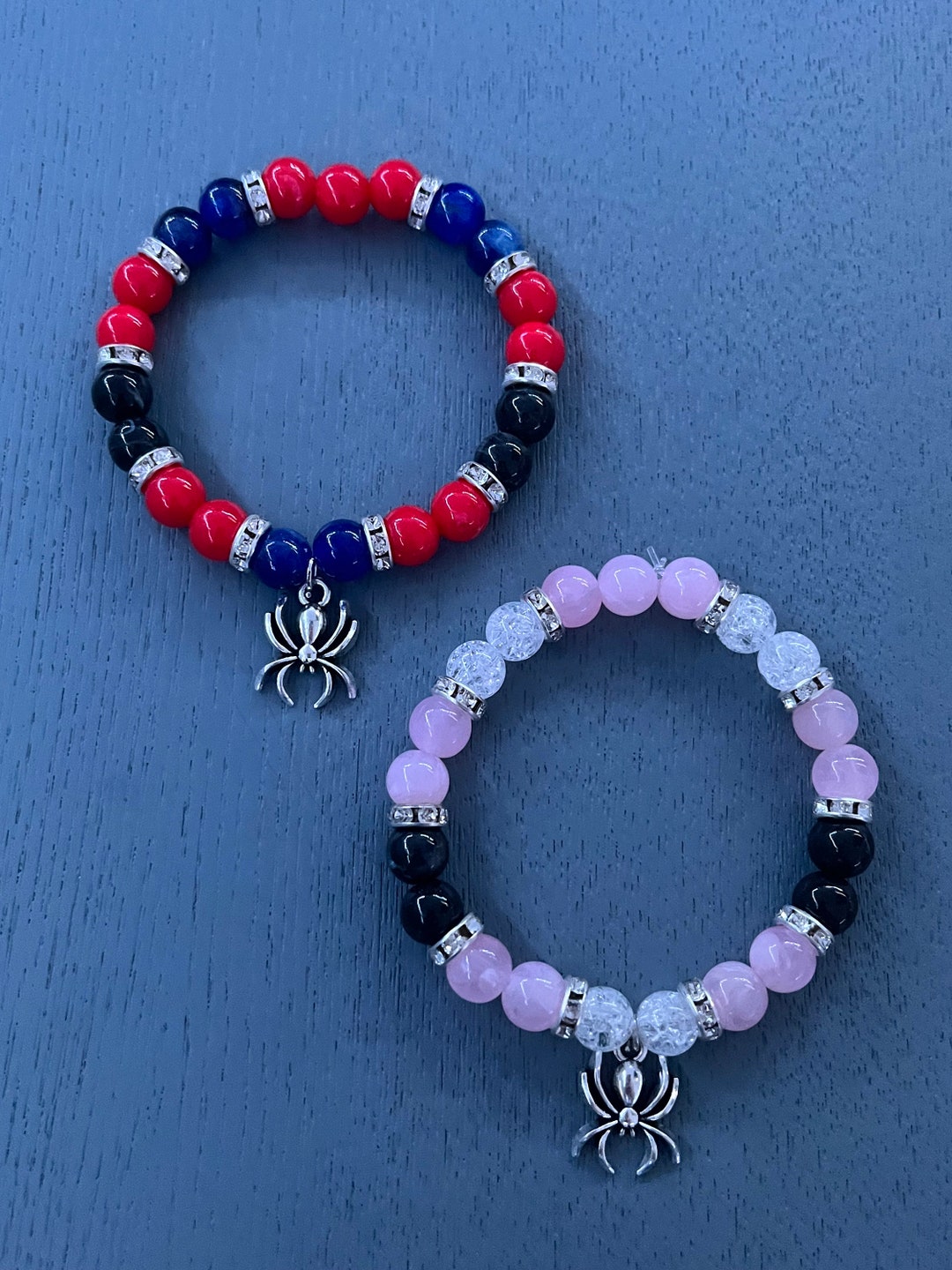 SPIDERMAN & SPIDERGWEN BRACELETS // Matching Bracelets// - Etsy UK