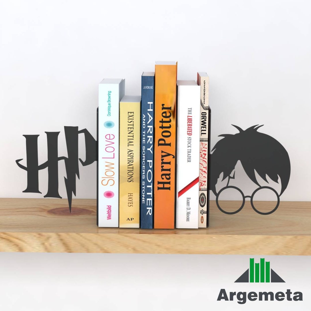 Metal Harry, Hogwarts, Dumbledore, Potter Bookend, Wizard Bookends