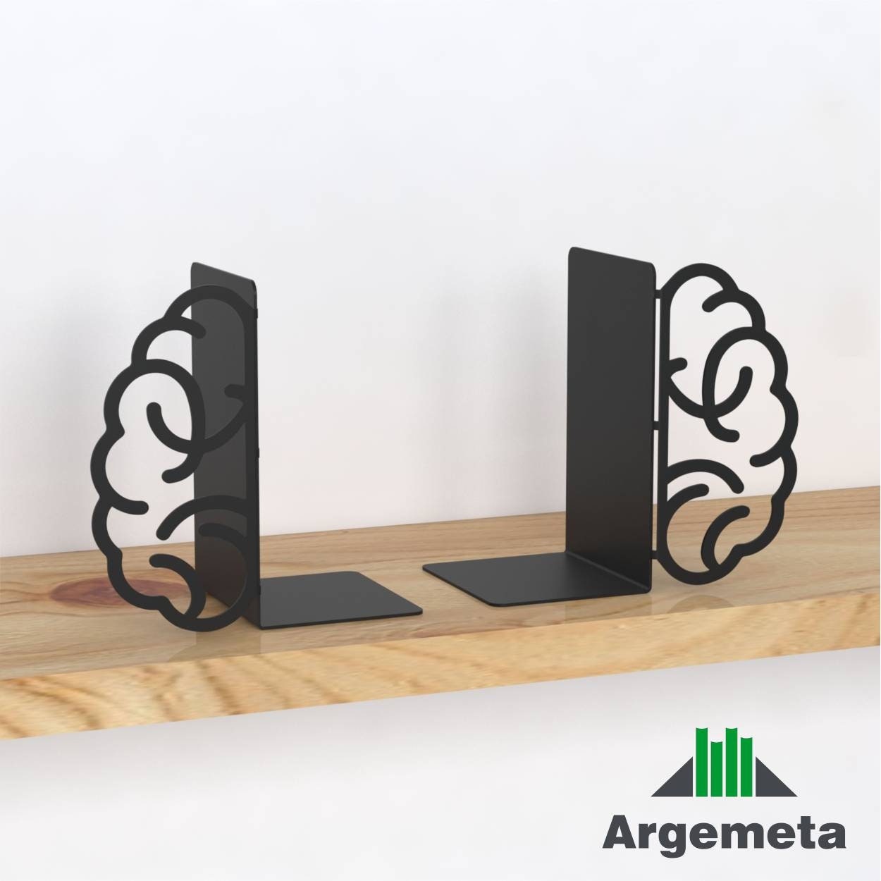Brain Bookend, Mind, İdea, Clever Bookends, Sujetalibros, Book Support