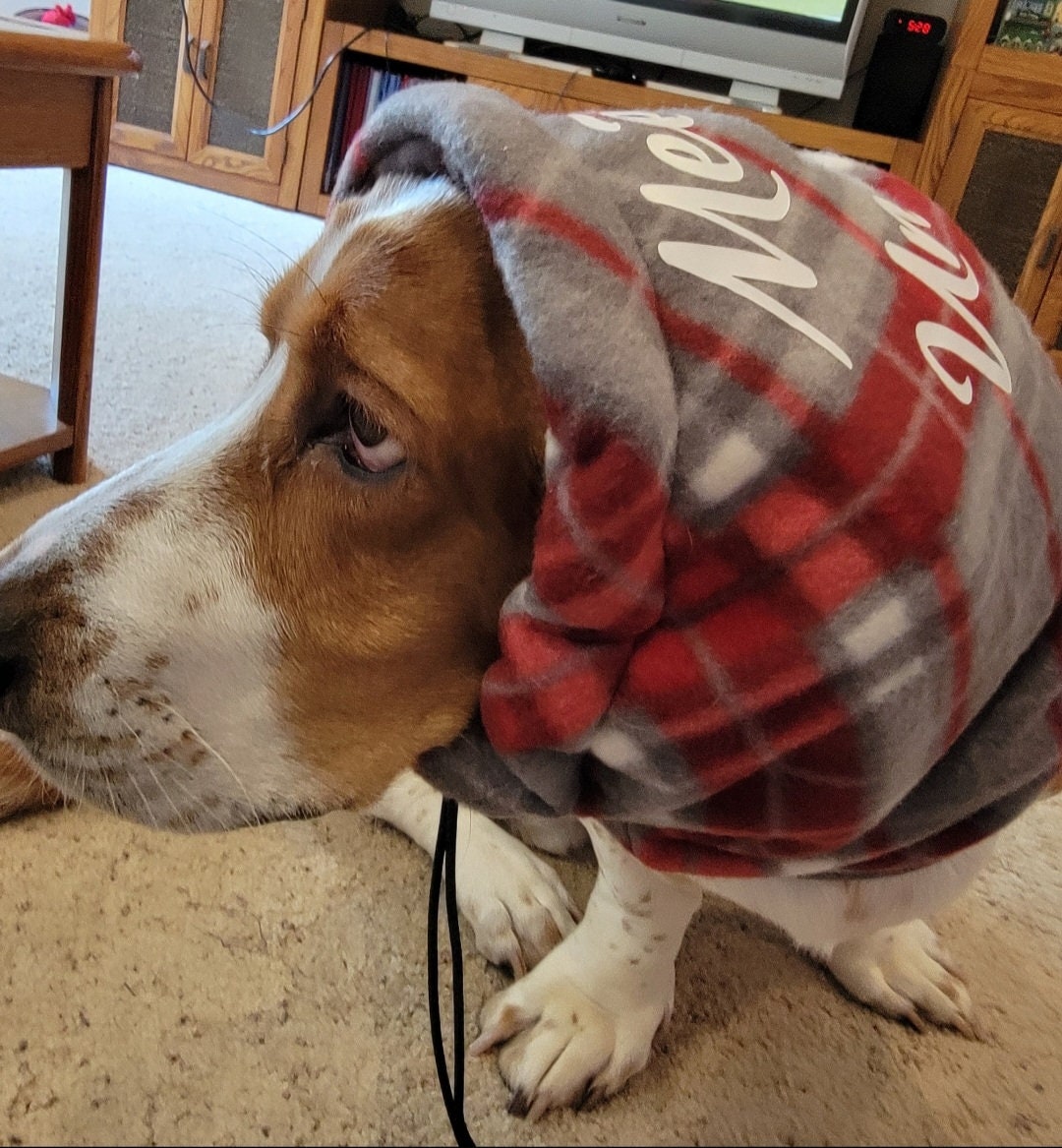 Size Extra Large Double Fleece Dog Snood With Elastic Drawstring and Cord Lock Etsy