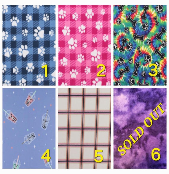 Size Large Double Fleece Dog Snood With Elastic Drawstring