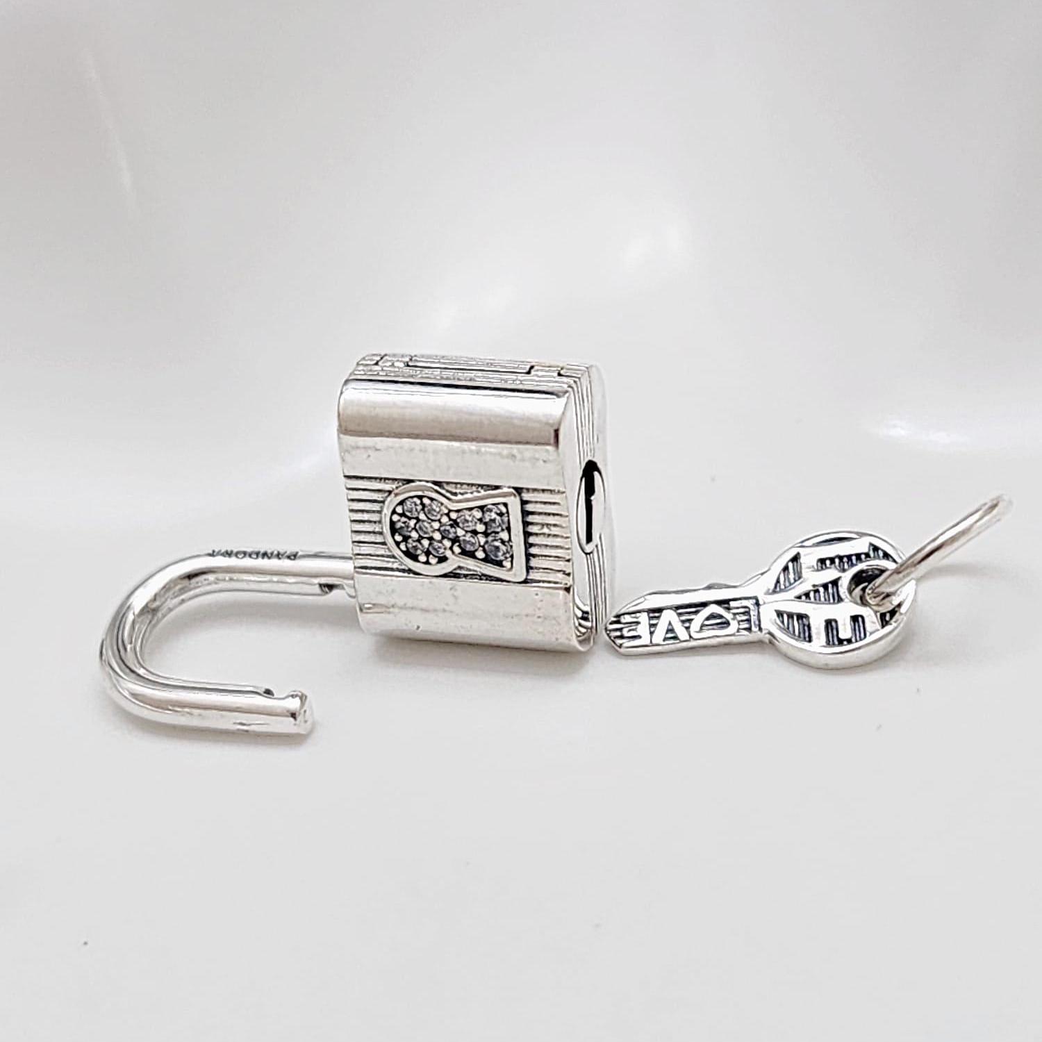 Pandora Padlock and Key Dangle Charm - Etsy