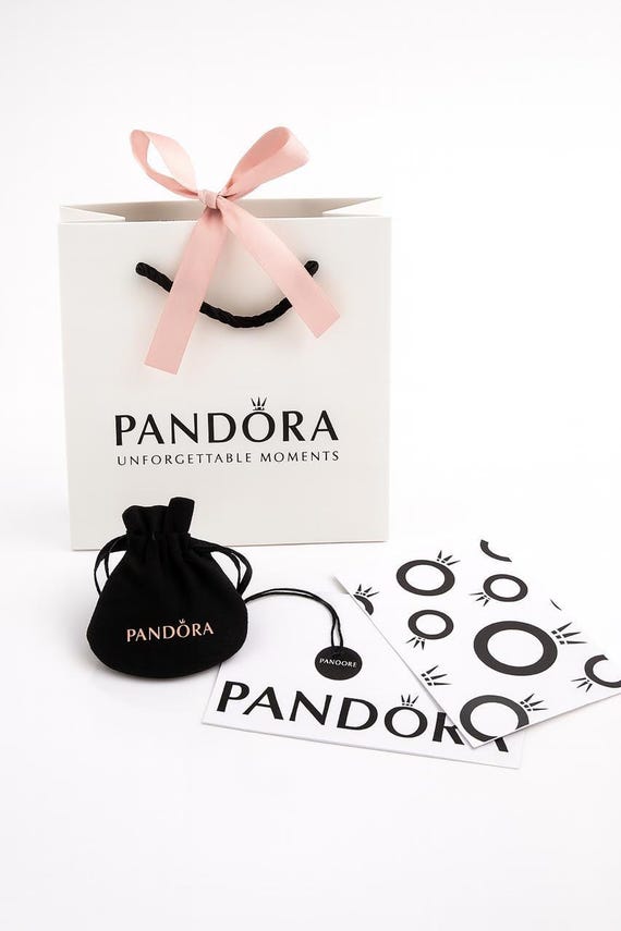 Pandora Gift Set Gift Bag, Pouch, Note Card