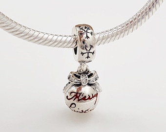 Pandora Merry Christmas Bauble Dangle Charm