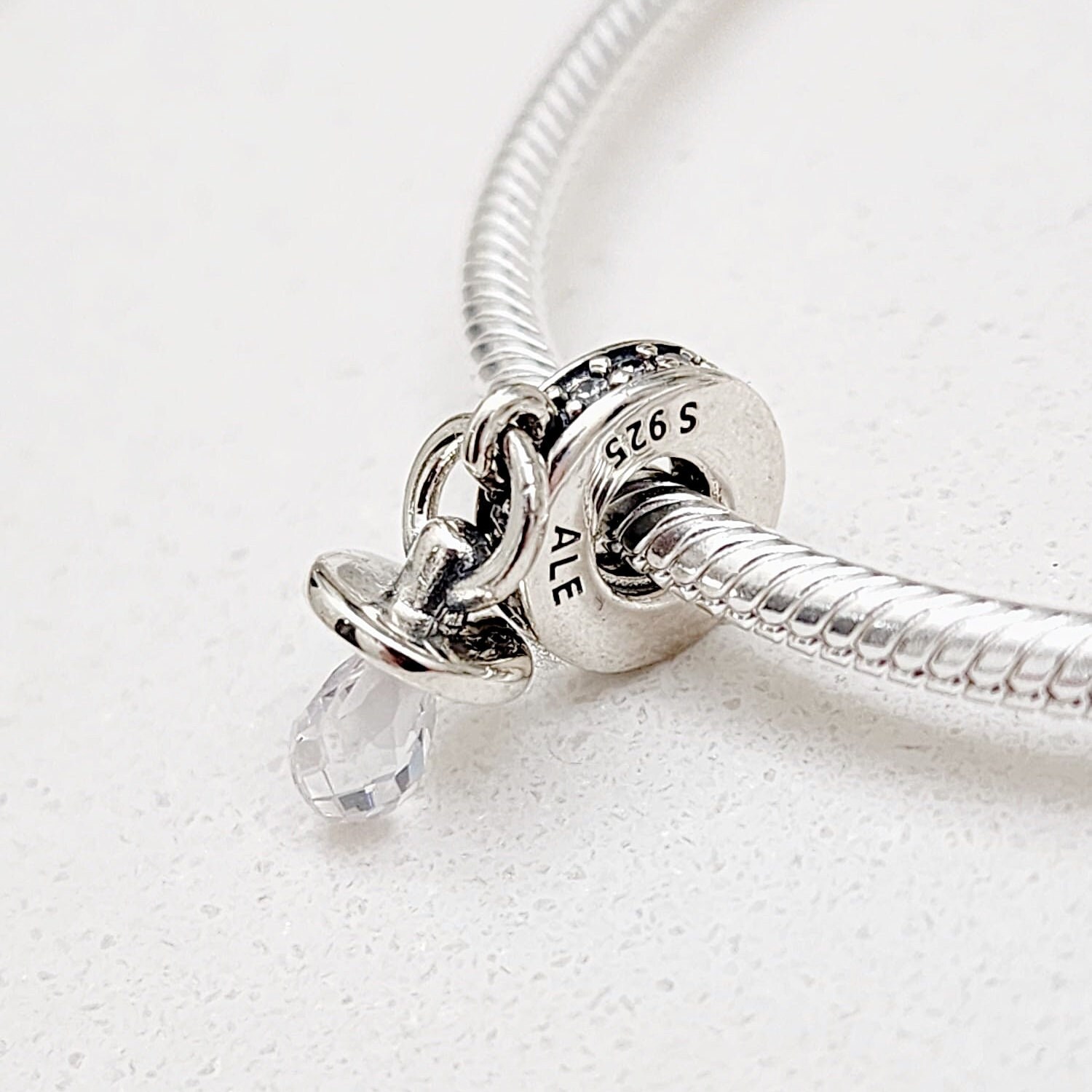 Ciondolo Charm in argento sterling 925 con piccolo ragazzo e ragazza per bracciali Pandora e collane