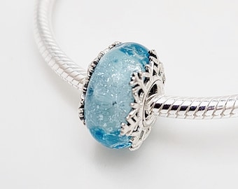 Pandora Winter Snowflake Murano Charm