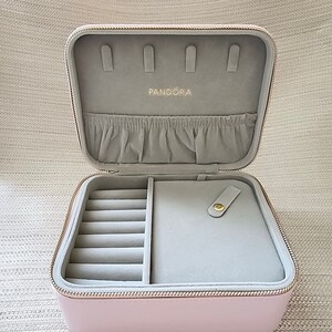 Pandora Jewelry Pink Box for Bracelets, Charms, Rings, Earrings Storage Box image 2