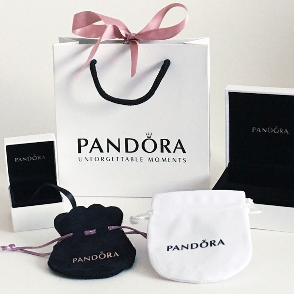 Pandora Package Gift Bag, Ring Box, Bracelet Box, Note Card