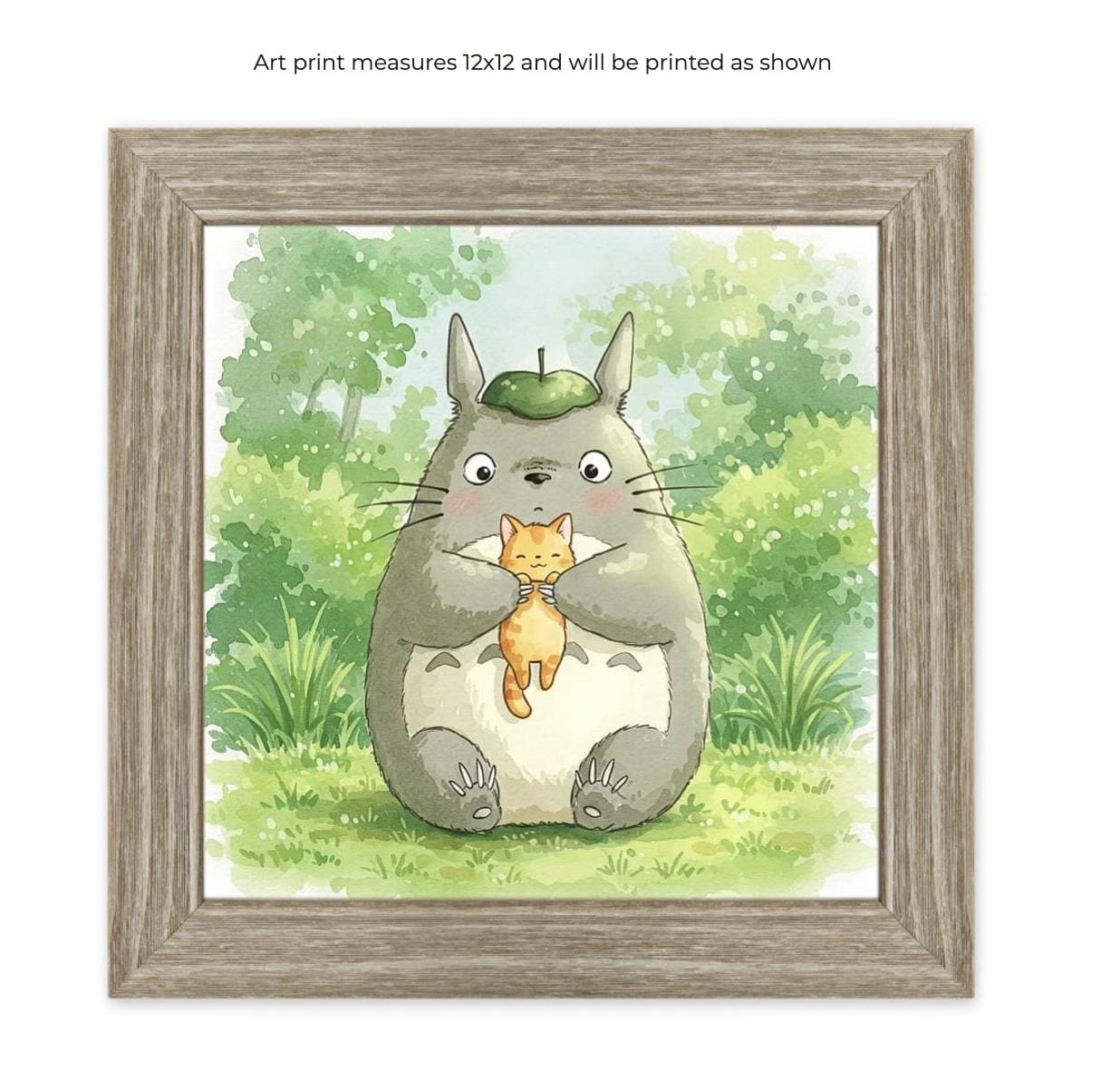 Ghibli Studio Totoro Holding Orange Cat My Neighbor Totoro - Etsy