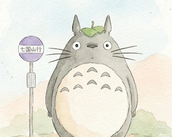 Totoro Standing at Bus Stop