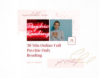 30 Min Online Full Psychic Only Reading