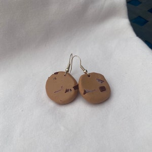Chocolate Chunk Cookie earrings