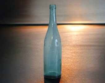 Antique 'Agua De Rubinat-Condal' Mineral Water Bottle, Aqua Blue Color, Spain, c. 1880s-1890s*