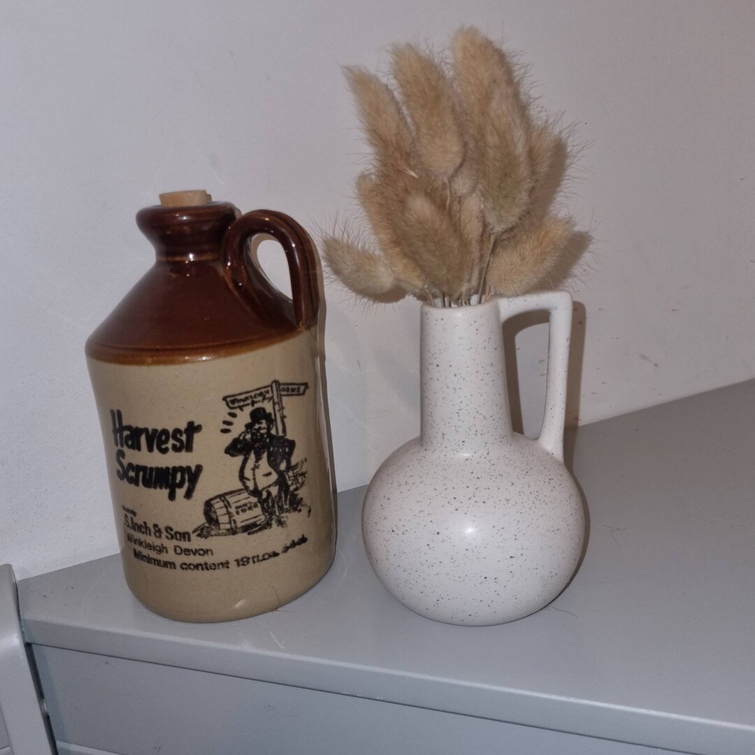 Scrumpy Flagon Vintage Harvest Scrumpy Stoneware Glazed Bottle Flagon Vintage Decor ...