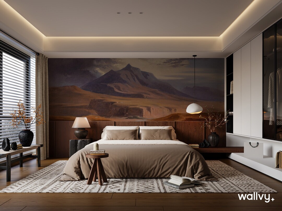 Mountain Breathtaking Landscape Wallpaper, Landscape Mural Regular or ...