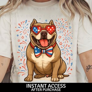 Clipart PNG di Pitbull Patriottico, Cane del 4 luglio PNG, Cane del 4 luglio PNG, Simpatico cane americano PNG, Pitbull del 4 luglio PNG, Cucciolo degli Stati Uniti con fuochi d'artificio