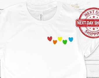 Pride Heart Shirt, Subtle Pride, Subtle Asexual Pride, Subtle Lesbian Pride, Subtle Bi Pride, Support Pride Tee, LGBTQ Shirt, Equality Shirt