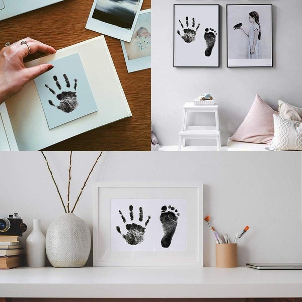 Baby Handprint and Footprint Picture Frame - Etsy