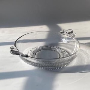 Vintage Duncan and Miller TEARDROP Bowl midcentury glassware