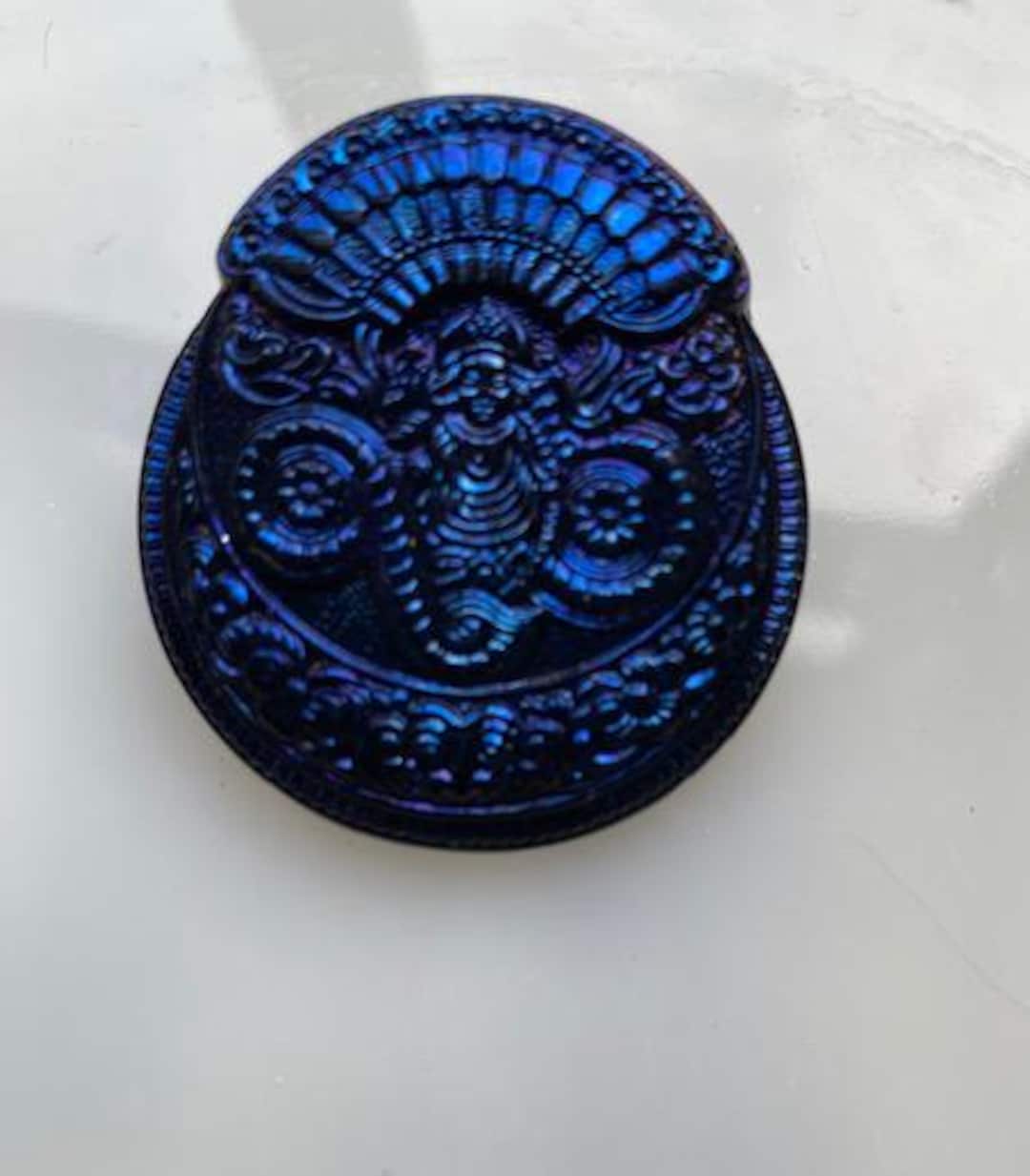 Czech Glass Button -- 1.75