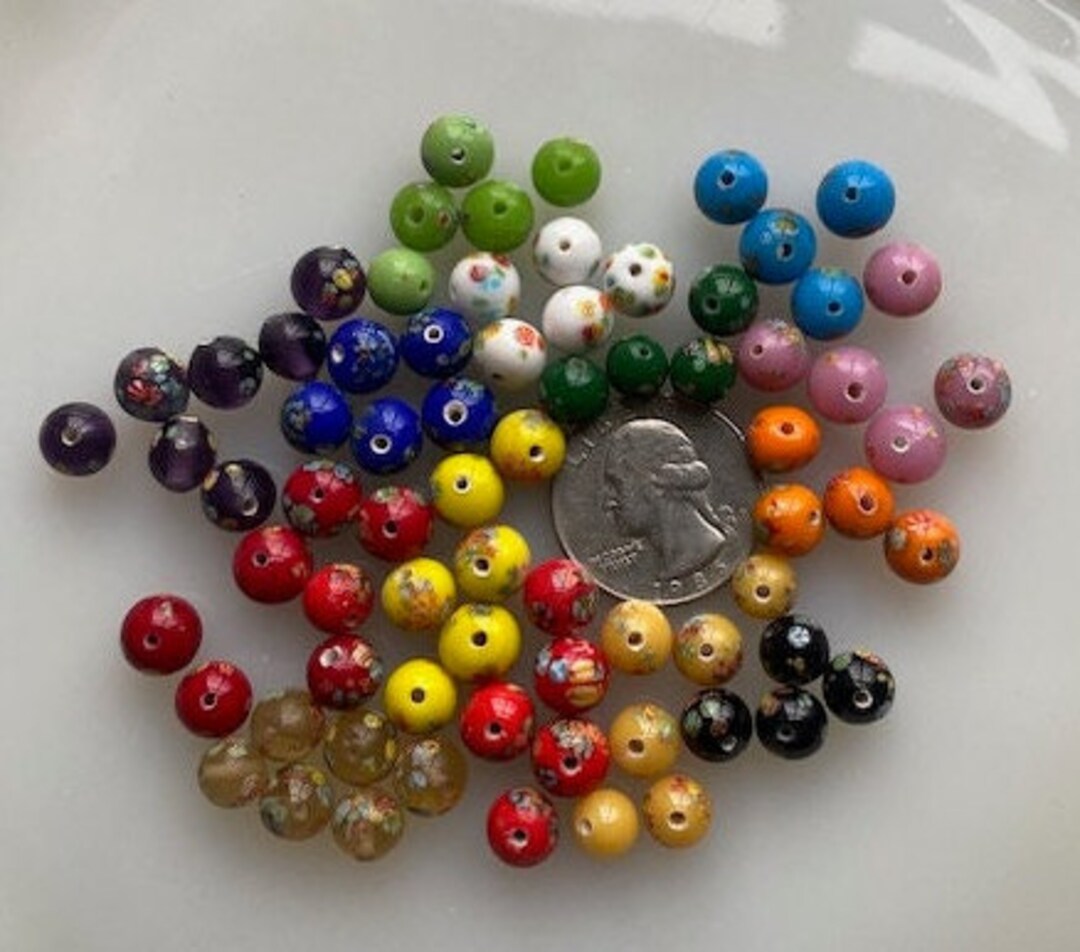 Perle De Verre Art Déco Millefiori Rare (Japon 1930) - Neuf Sans Emballage - Pour Bague Ou Collection