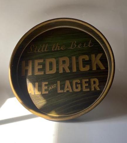 Vintage 1940s-1950s HEDRICK'S Ale & Lager 