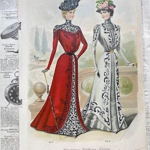 Victorian White Walking Dress - Etsy