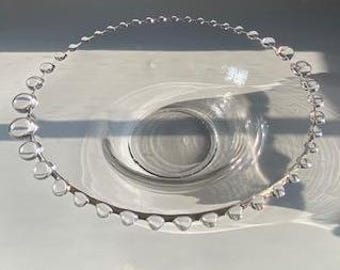 Vintage Imperial Glass CANDLEWICK 10.5" Bowl 1930s