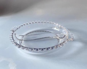 Vintage Imperial Glass CANDLEWICK 7" divided bowl relish dish 1930s