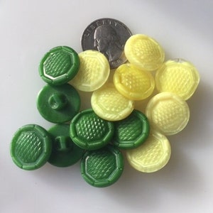Tschechische Vintage Glasknöpfe - 2,5 cm (Sweet Piecrust Kanten) (7)