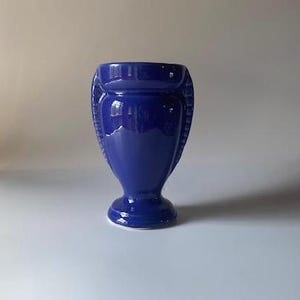 Vintage COBALT BLUE mid-century urn-shaped vase