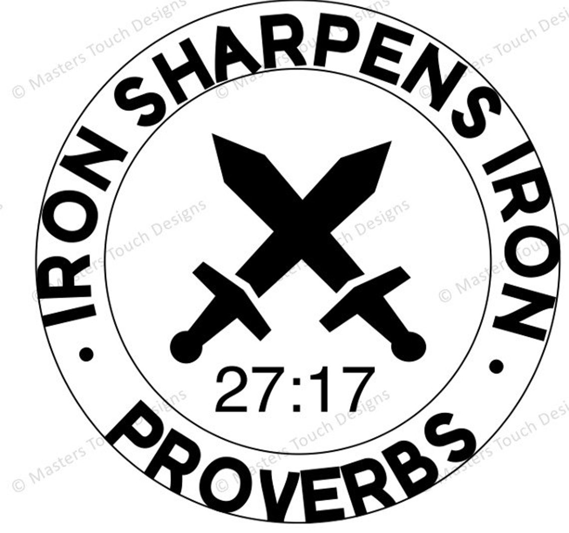 Iron Sharpens Iron Title Svg Png Scripture Clipart Christian Svg Jesus