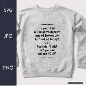 He Is custom Svg Png | Scripture Clipart | Christian Svg | Jesus Svg | Religious Svg | Cut Files For Cricut | Silhouette