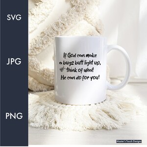 God Lightning Bug Svg Png | Scripture Clipart | Christian Svg | Jesus Svg | Religious Svg | Cut Files For Cricut | Silhouette