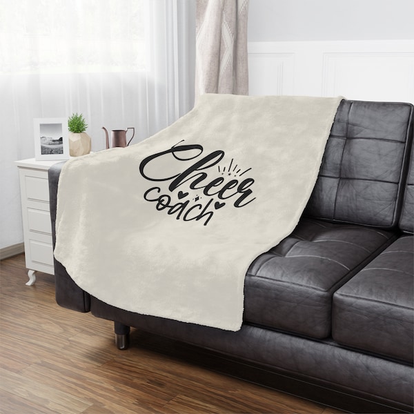 Gift for Cheer Coach, Cheer Coach Blanket, End of the year Gift, Gift for her, Gift for him