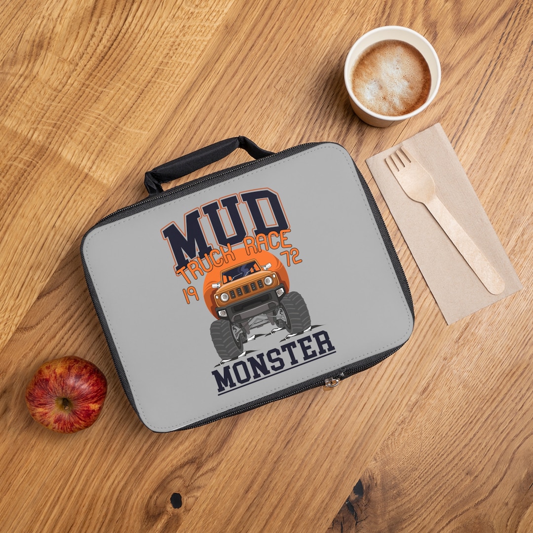Lunch Bag Monster Truck Lunch Box Back to School Lunch Box Etsy