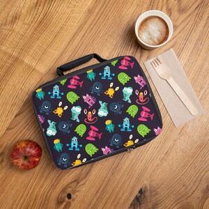 Lunch Bag, Monster Lunch Bag, Preschool Lunch Bag, Back to School Gift