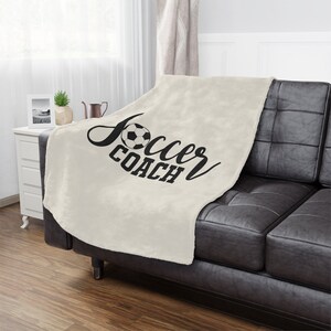 Soccer Coach Gift,  Gift for her, Gift for Him, Gift for Coach, Soccer Coach Blanket