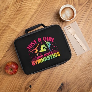 Gymnastics Lunch Bag, Back to School Lunch box, Gift idea for Gymnast, Lunch Boxes