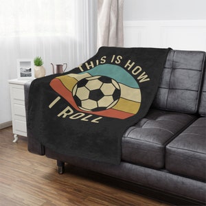 Minky Blanket, Soccer Blanket, Soccer Player, Soccer Fan, Bedroom Blanket, Gift Idea